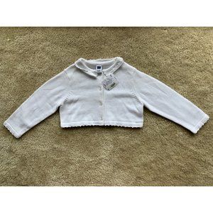 NWT Janie and Jack White Cardigan Sweater